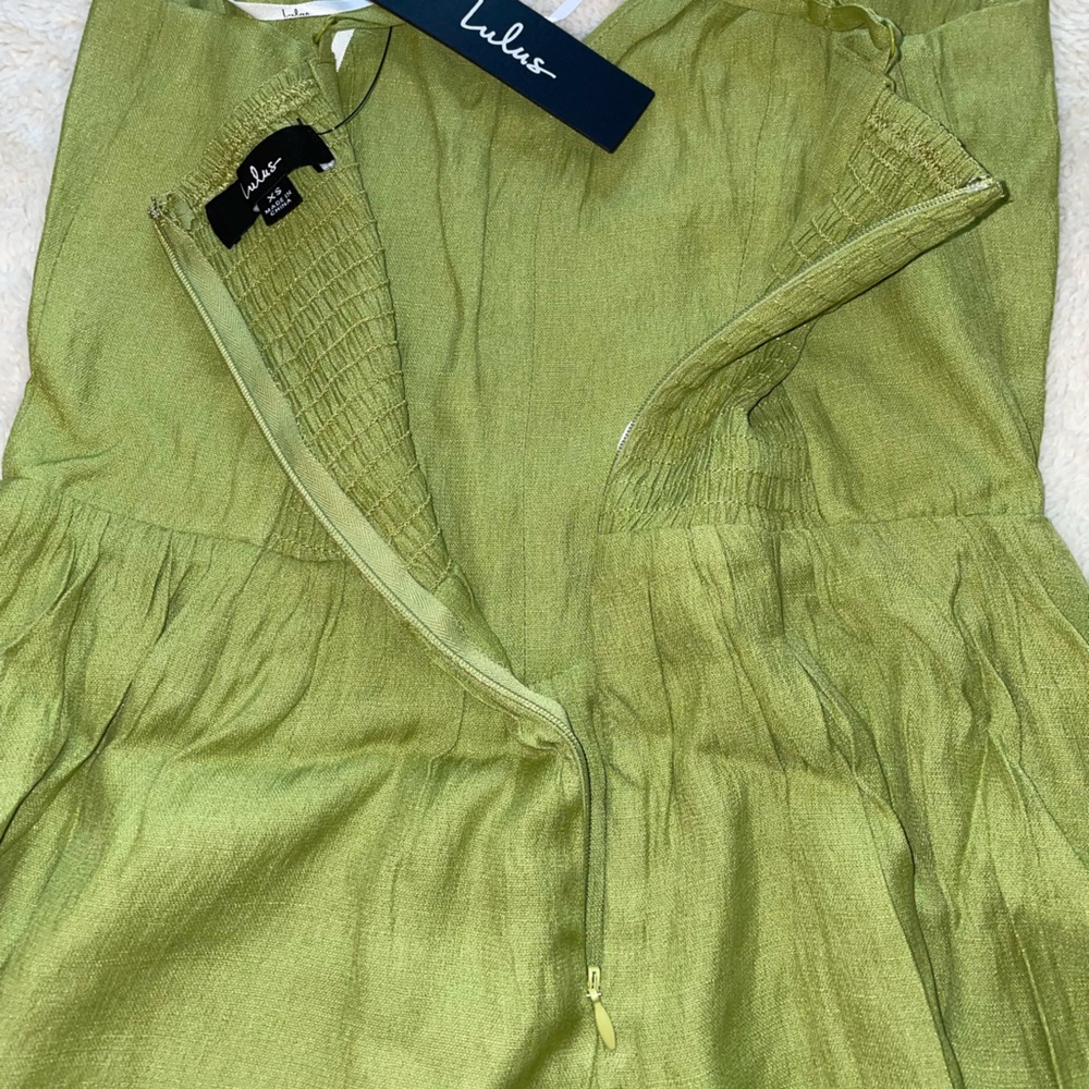 Lulu’s Strolling Portofino Light Green Sleeveless Romper - Picture 8 of 10